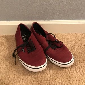 burgundy vans